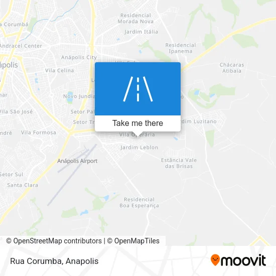 Rua Corumba map