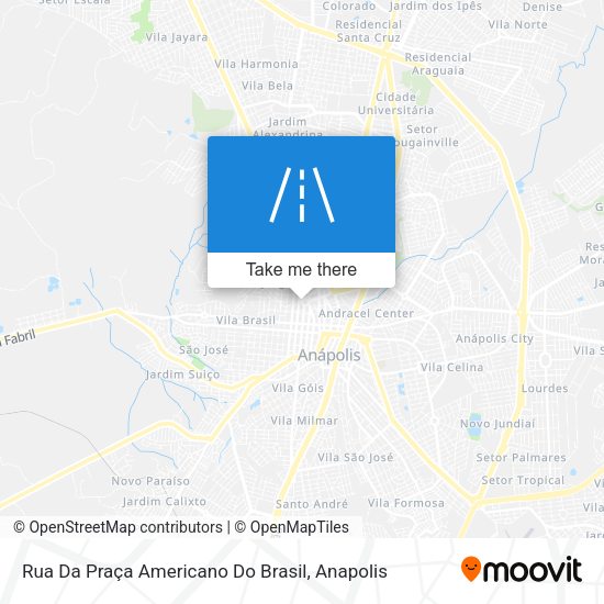 Rua Da Praça Americano Do Brasil map