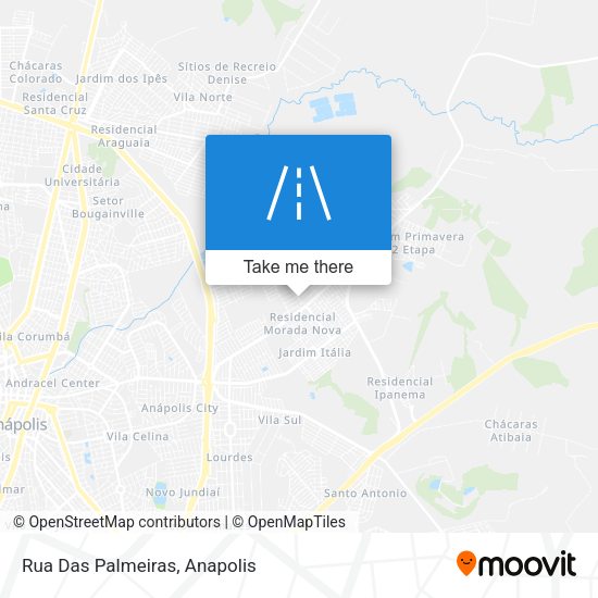 Rua Das Palmeiras map