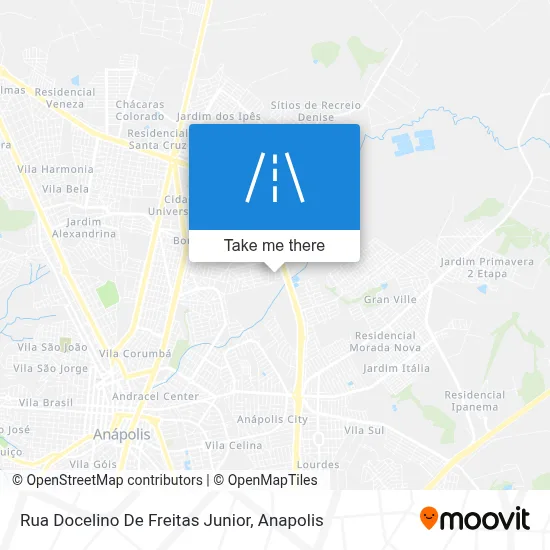 Rua Docelino De Freitas Junior map