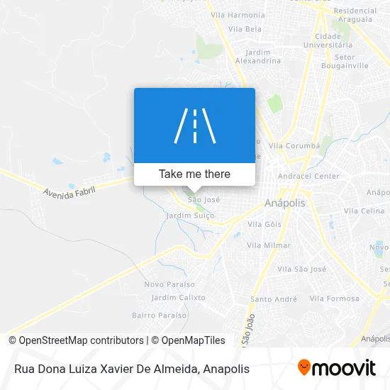 Rua Dona Luiza Xavier De Almeida map