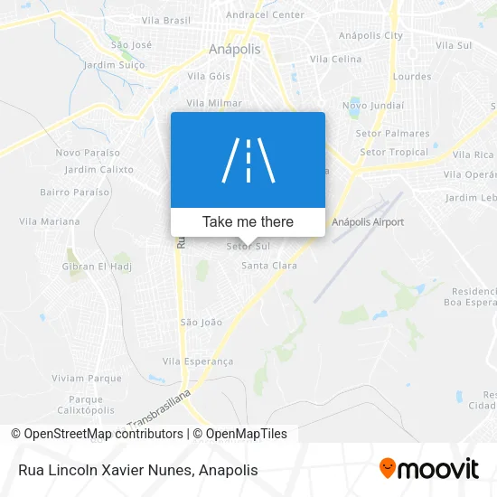 Rua Lincoln Xavier Nunes map