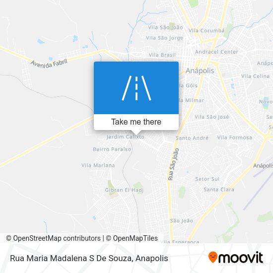 Rua Maria Madalena S De Souza map