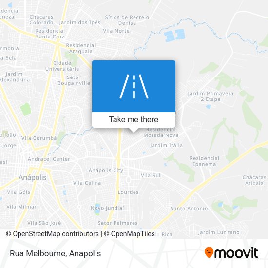 Rua Melbourne map