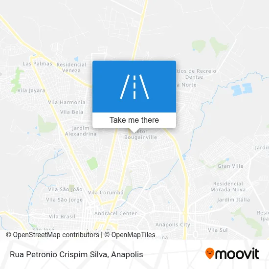 Rua Petronio Crispim Silva map