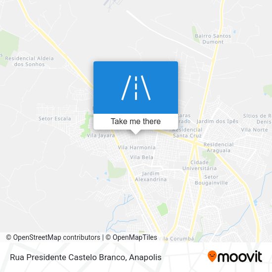 Rua Presidente Castelo Branco map