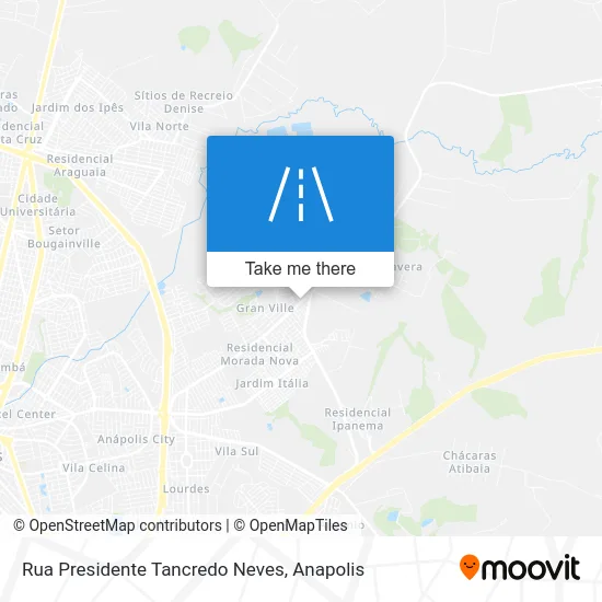 Rua Presidente Tancredo Neves map