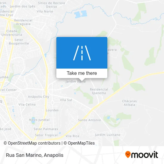 Rua San Marino map