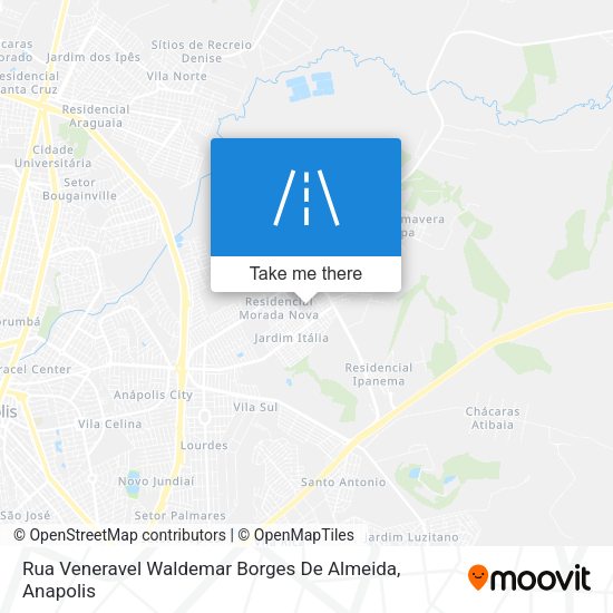 Rua Veneravel Waldemar Borges De Almeida map