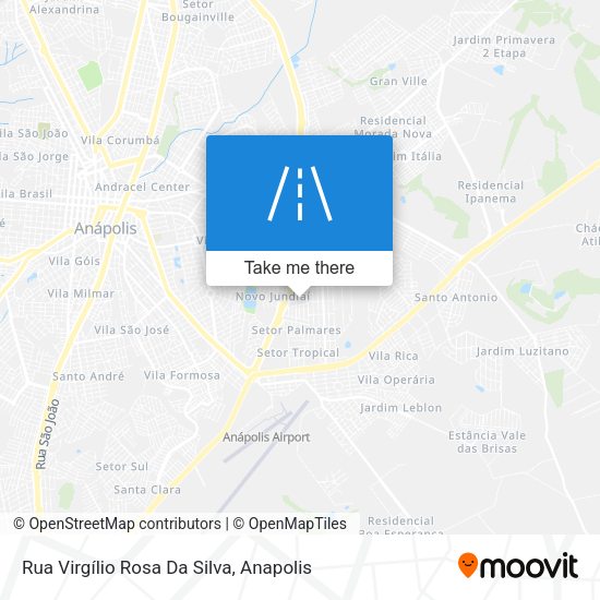 Rua Virgílio Rosa Da Silva map