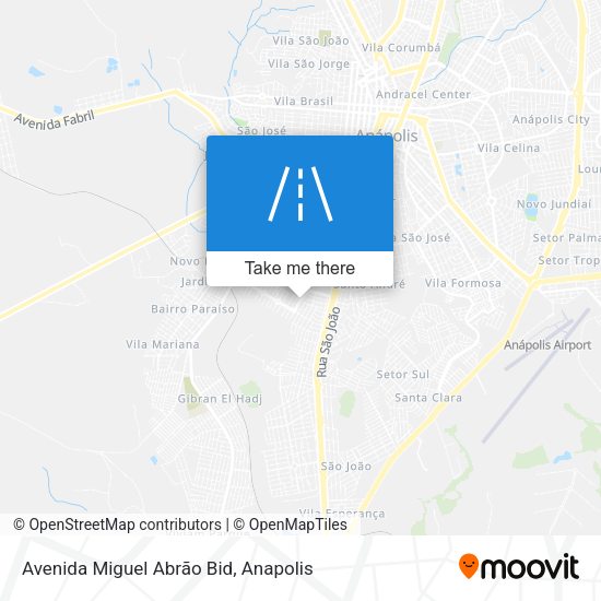 Avenida Miguel Abrão Bid map