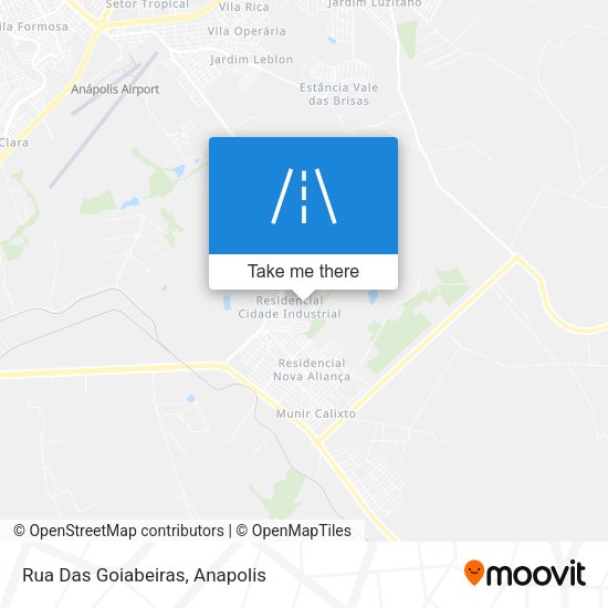 Rua Das Goiabeiras map