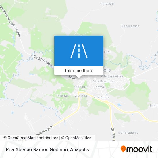 Rua Abércio Ramos Godinho map