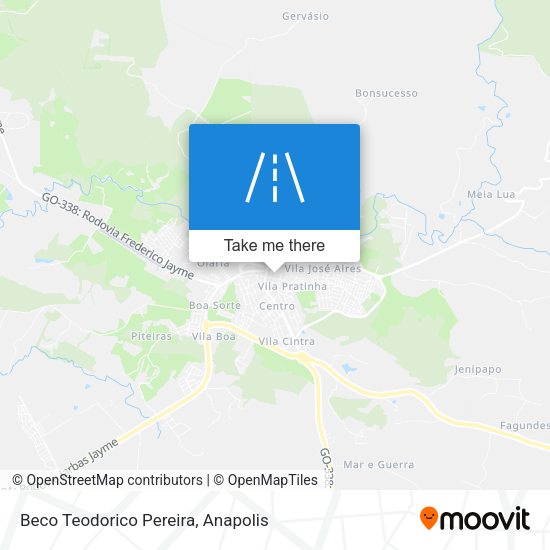 Beco Teodorico Pereira map