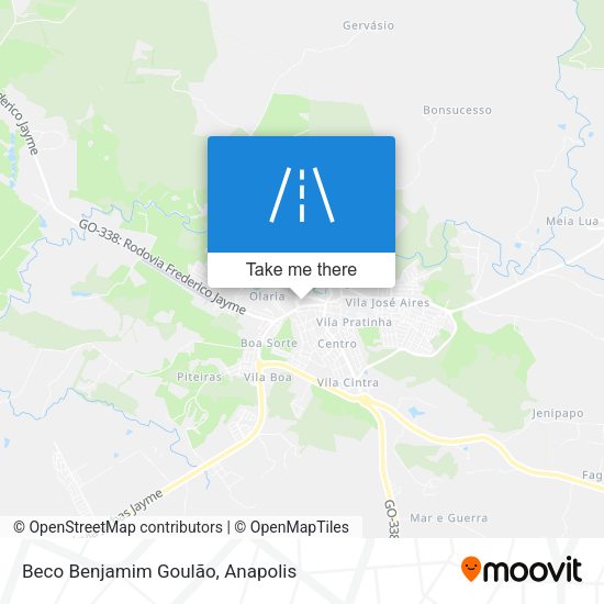 Beco Benjamim Goulão map