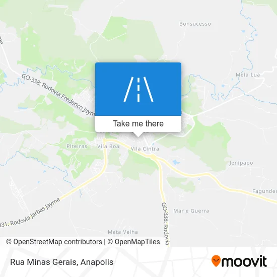 Rua Minas Gerais map