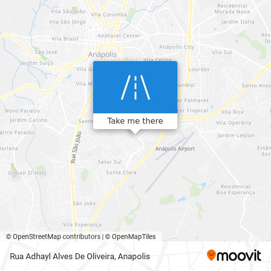 Mapa Rua Adhayl Alves De Oliveira