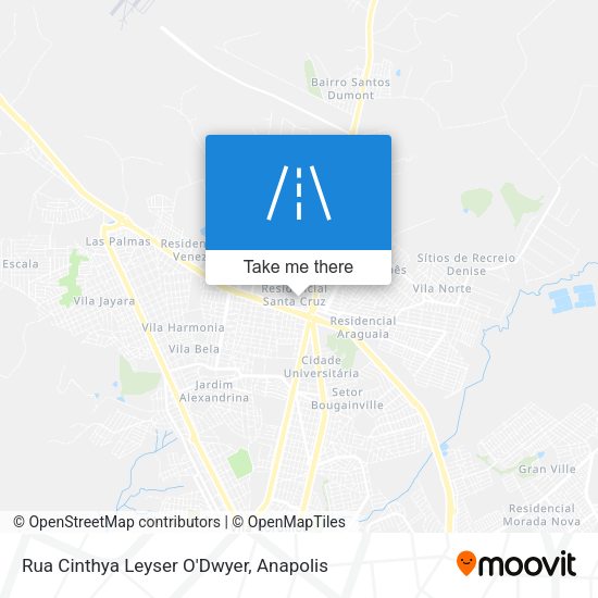 Rua Cinthya Leyser O'Dwyer map
