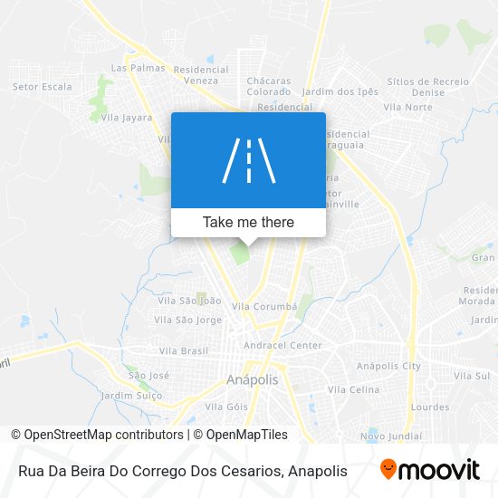 Rua Da Beira Do Corrego Dos Cesarios map