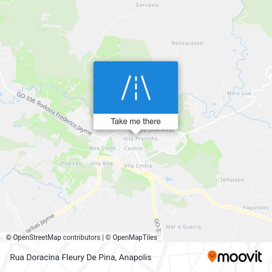 Rua Doracina Fleury De Pina map