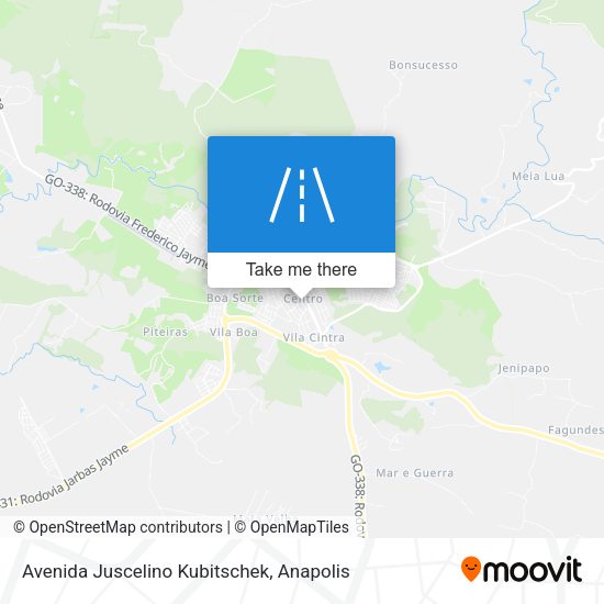 Avenida Juscelino Kubitschek map