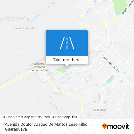 Mapa Avenida Doutor Aragão De Mattos Leão Filho