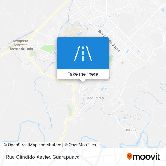 Rua Cândido Xavier map
