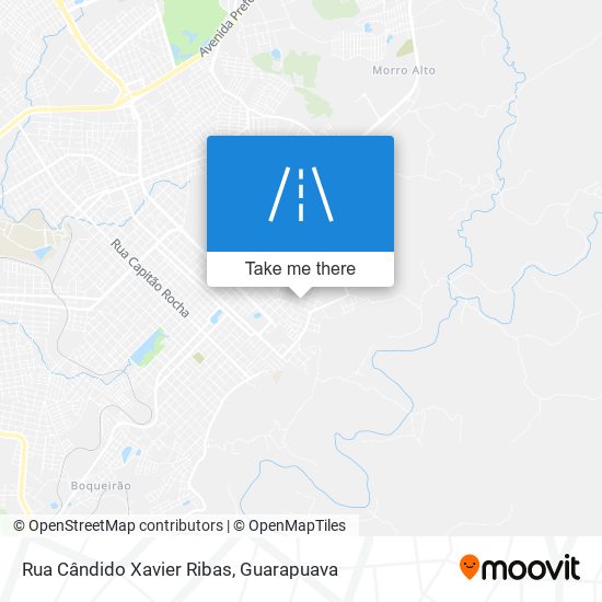 Mapa Rua Cândido Xavier Ribas