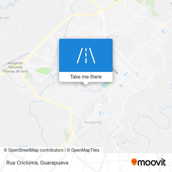 Rua Criciúma map