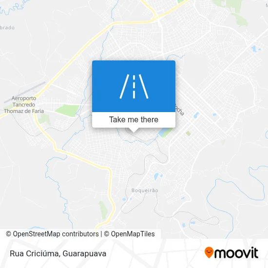Rua Criciúma map