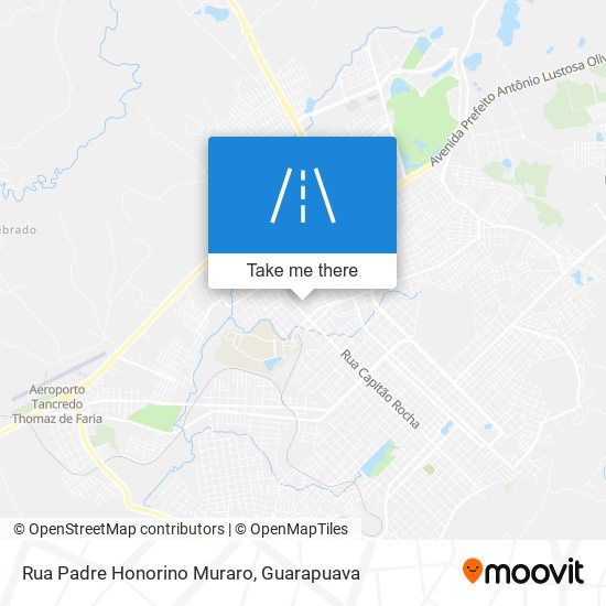 Mapa Rua Padre Honorino Muraro