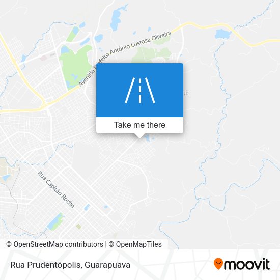 Rua Prudentópolis map