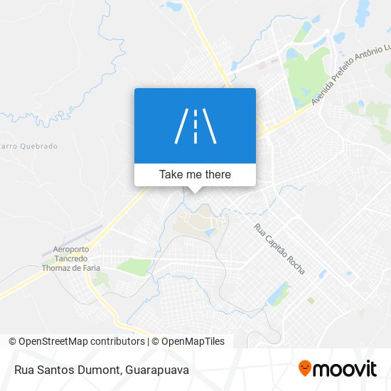 Rua Santos Dumont map