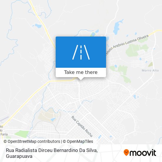Mapa Rua Radialista Dirceu Bernardino Da Silva