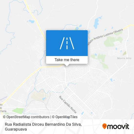 Rua Radialista Dirceu Bernardino Da Silva map