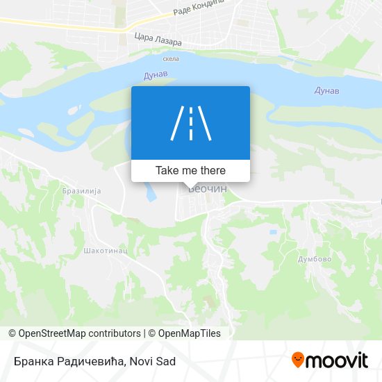 Бранка Радичевића map