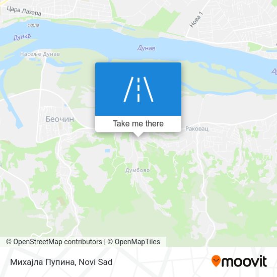 Михајла Пупина map