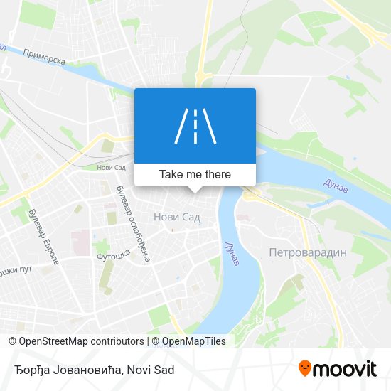 Ђорђа Јовановића map