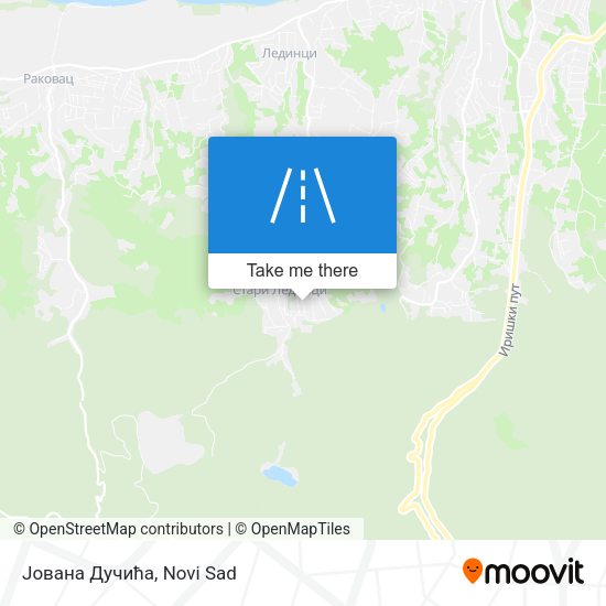 Јована Дучића map