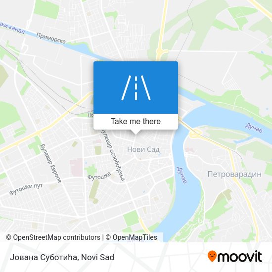 Јована Суботића map