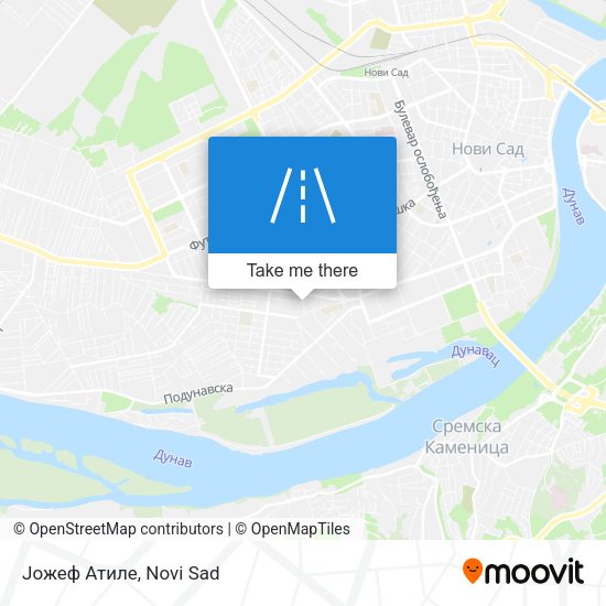 Јожеф Атиле map