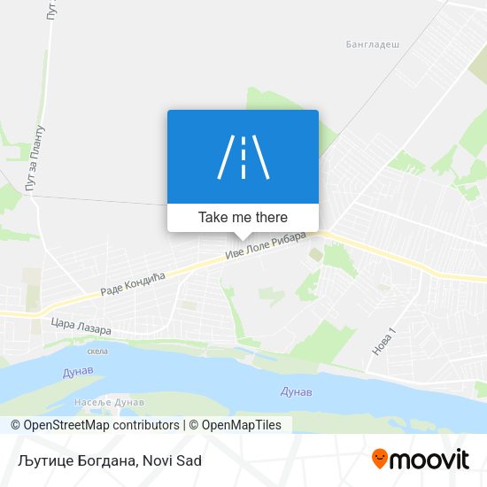 Љутице Богдана map