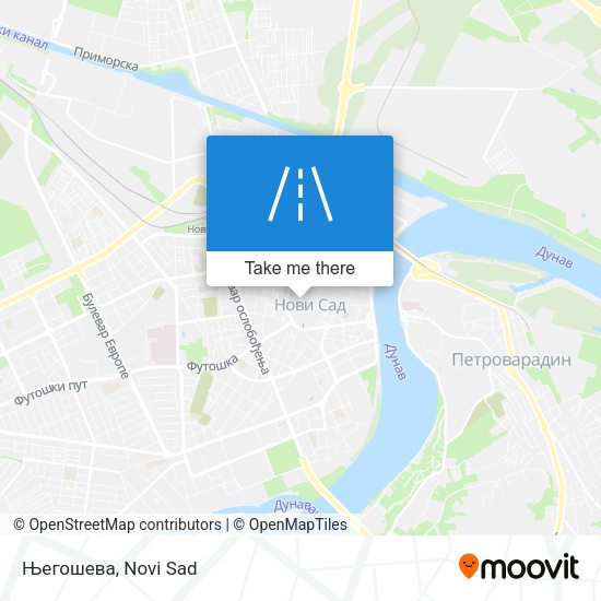 Његошева map