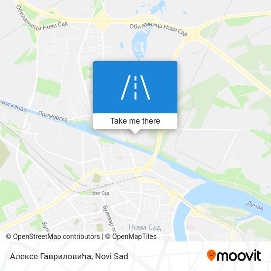 Алексе Гавриловића map
