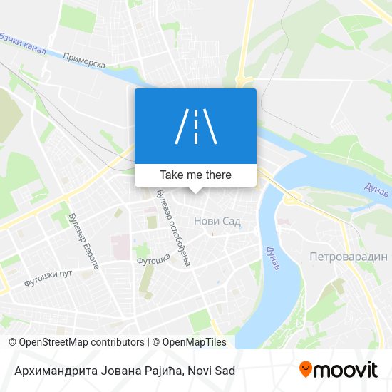 Архимандрита Јована Рајића map