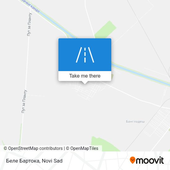 Беле Бартока map