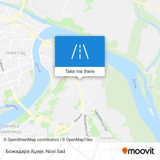 Божидара Аџије map