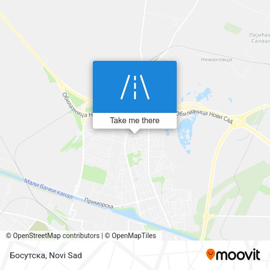 Босутска map