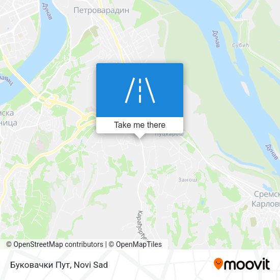 Буковачки Пут map