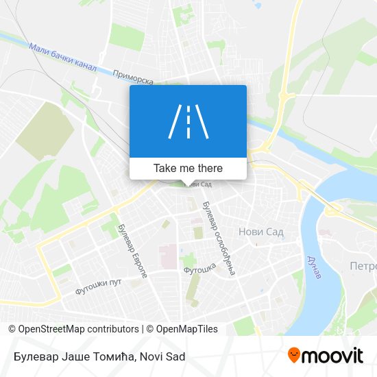 Булевар Јаше Томића map
